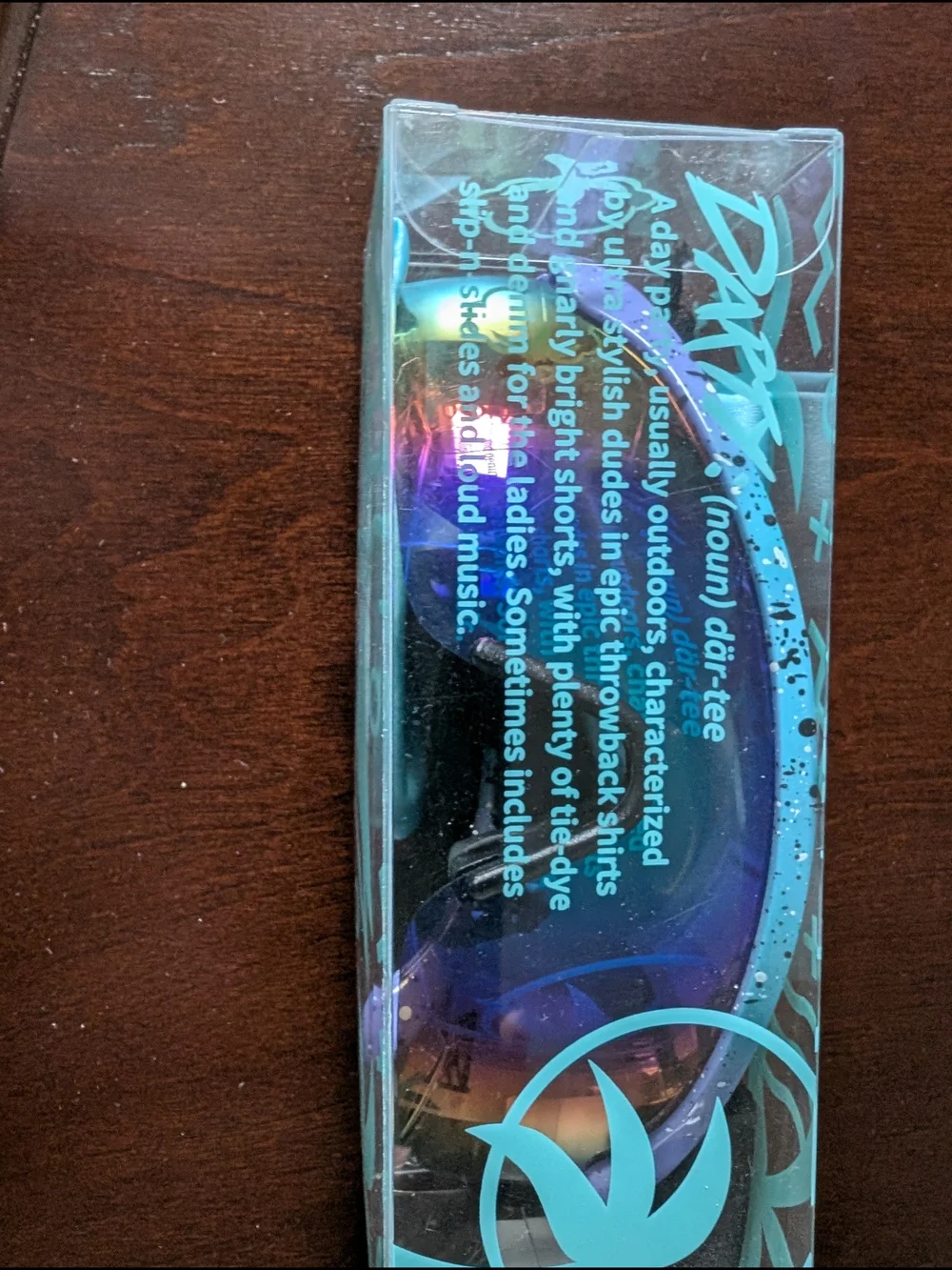 New! Southern Shirt Youth Sport Sunglasses - Blue/Purple Splash